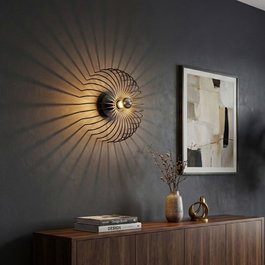 Opviq Aspendos - N-645 Lámpara de pared negra